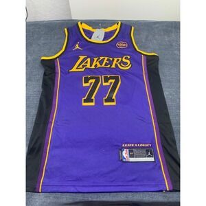 Jordan Luka Doncic Los Angeles Lakers 77 Statement Jersey Purple Mens 44 Small